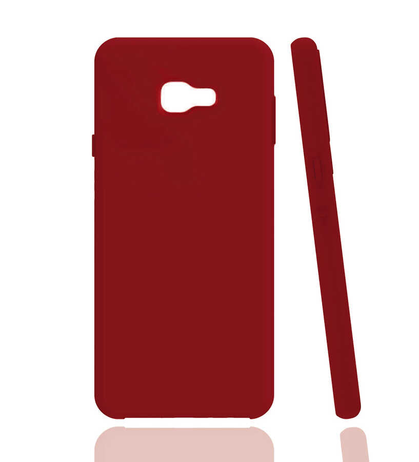 Galaxy J7 Prime Kılıf Zore Biye Silikon Kırmızı