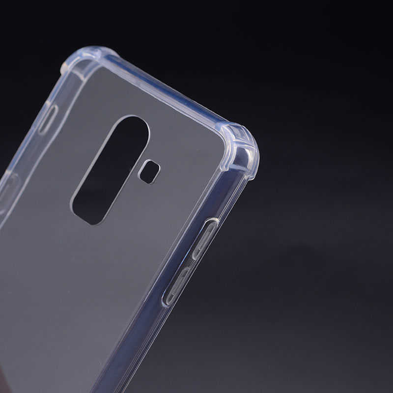 Galaxy J8 Kılıf Zore Nitro Anti Shock Silikon Renksiz