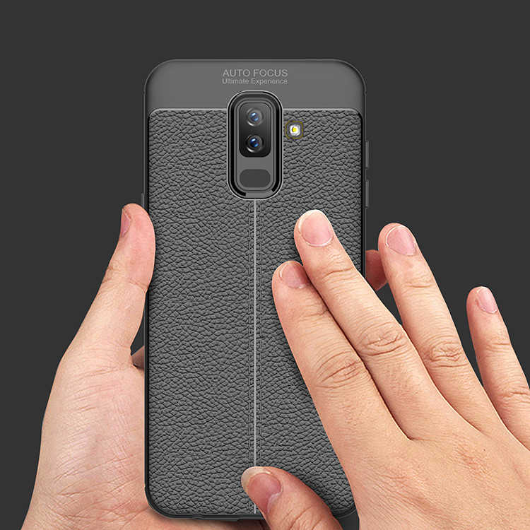 Galaxy J8 Kılıf Zore Niss Silikon Kapak Kırmızı