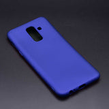 Galaxy J8 Kılıf Zore Premier Silikon Kapak Saks Mavi