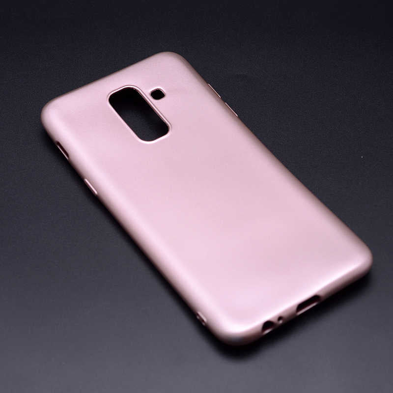 Galaxy J8 Kılıf Zore Premier Silikon Kapak Rose Gold