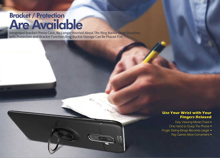 Galaxy J8 Kılıf Zore Ravel Silikon Kapak Siyah-Mavi