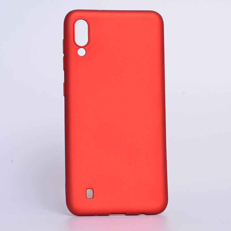 Galaxy M10 Kılıf Zore Premier Silikon Kapak Mürdüm