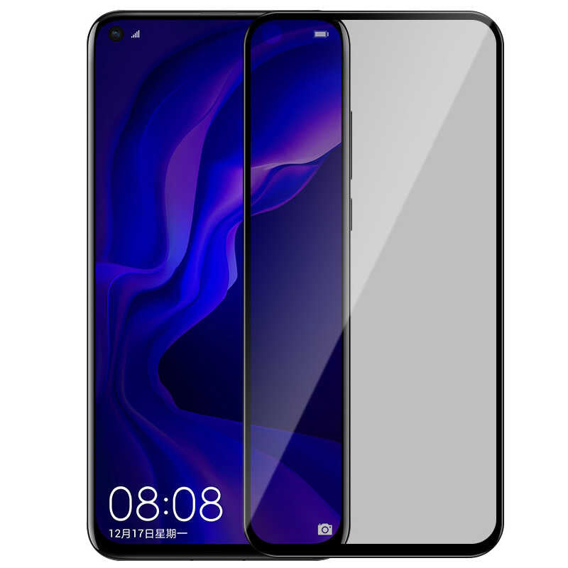 Galaxy M11 Davin 5D Privacy Cam Ekran Koruyucu Siyah