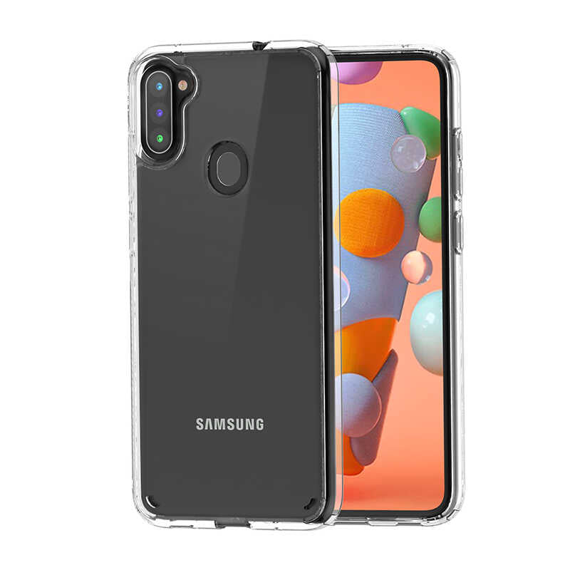 Galaxy M11 Kılıf Zore Coss Kapak Renksiz