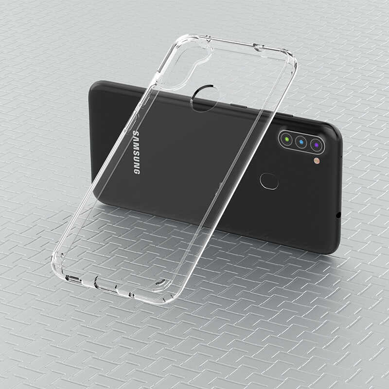 Galaxy M11 Kılıf Zore Coss Kapak Renksiz