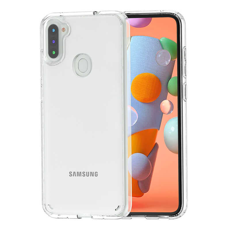 Galaxy M11 Kılıf Zore Coss Kapak Renksiz
