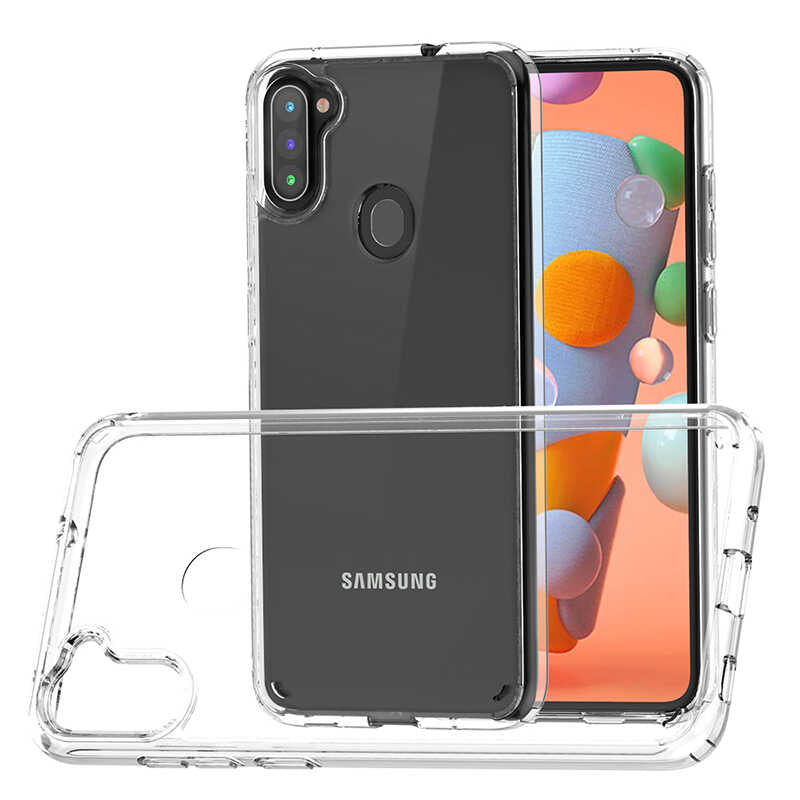 Galaxy M11 Kılıf Zore Coss Kapak Renksiz