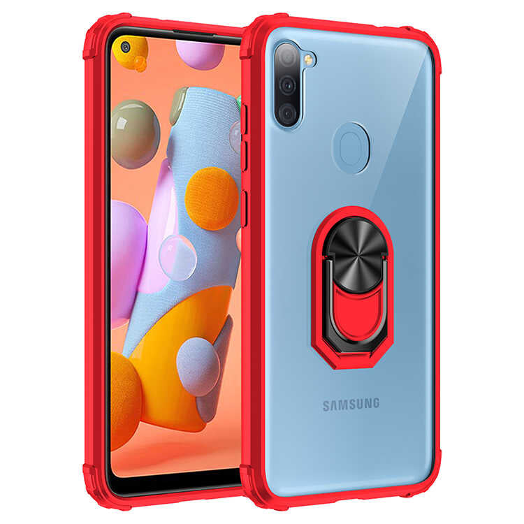 Galaxy M11 Kılıf Zore Mola Kapak Kırmızı