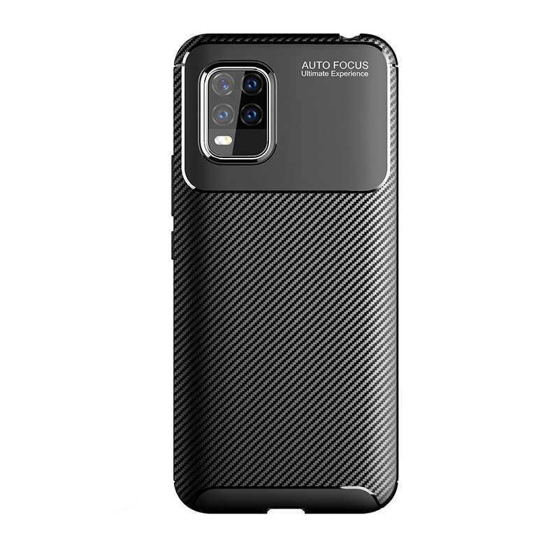 Xiaomi Mi 10 Lite Kılıf Zore Negro Silikon Kapak Kahverengi