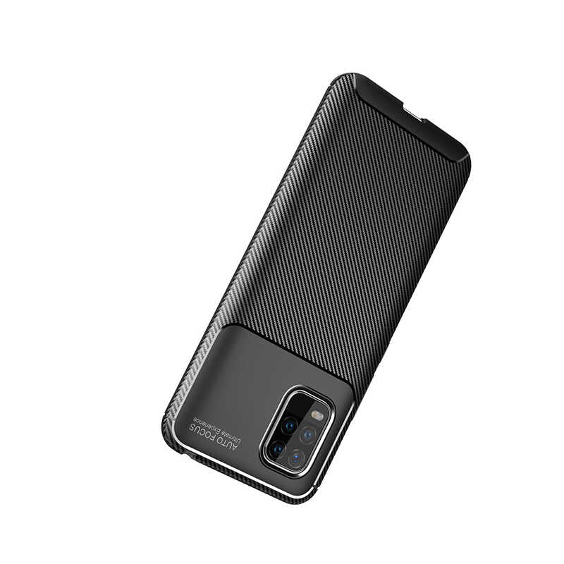 Xiaomi Mi 10 Lite Kılıf Zore Negro Silikon Kapak Siyah