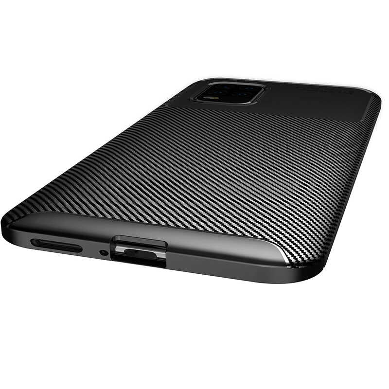 Xiaomi Mi 10 Lite Kılıf Zore Negro Silikon Kapak Lacivert