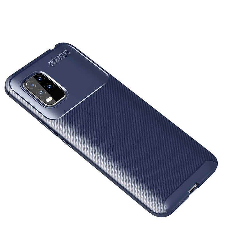Xiaomi Mi 10 Lite Kılıf Zore Negro Silikon Kapak Lacivert