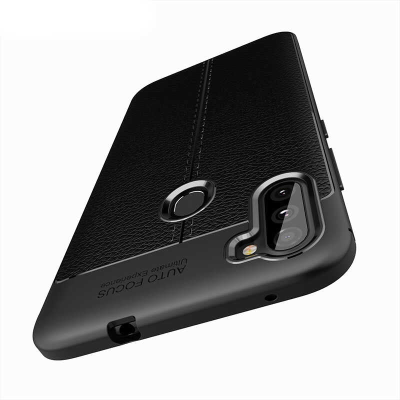 Galaxy M11 Kılıf Zore Niss Silikon Kapak Siyah