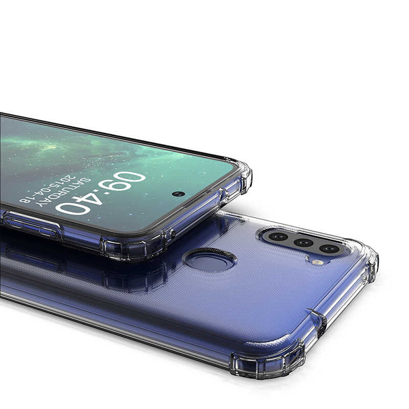 Galaxy M11 Kılıf Zore Nitro Anti Shock Silikon Renksiz