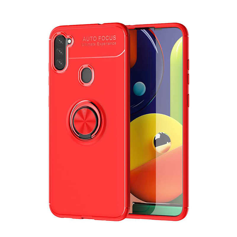 Galaxy M11 Kılıf Zore Ravel Silikon Kapak Mavi