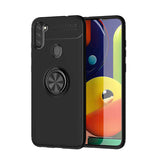 Galaxy M11 Kılıf Zore Ravel Silikon Kapak Siyah