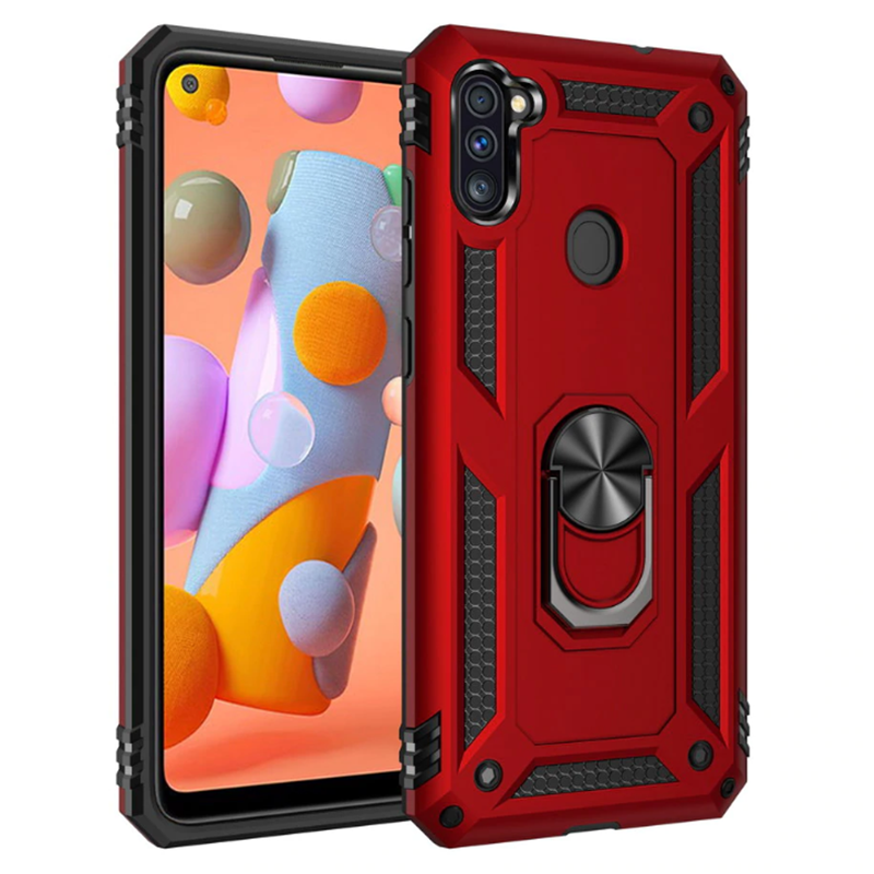 Galaxy M11 Kılıf Zore Vega Kapak Kırmızı