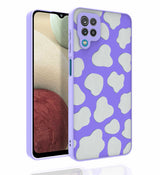 Galaxy M12 Kılıf Desenli Kamera Korumalı Parlak Zore Nora Kapak NO6