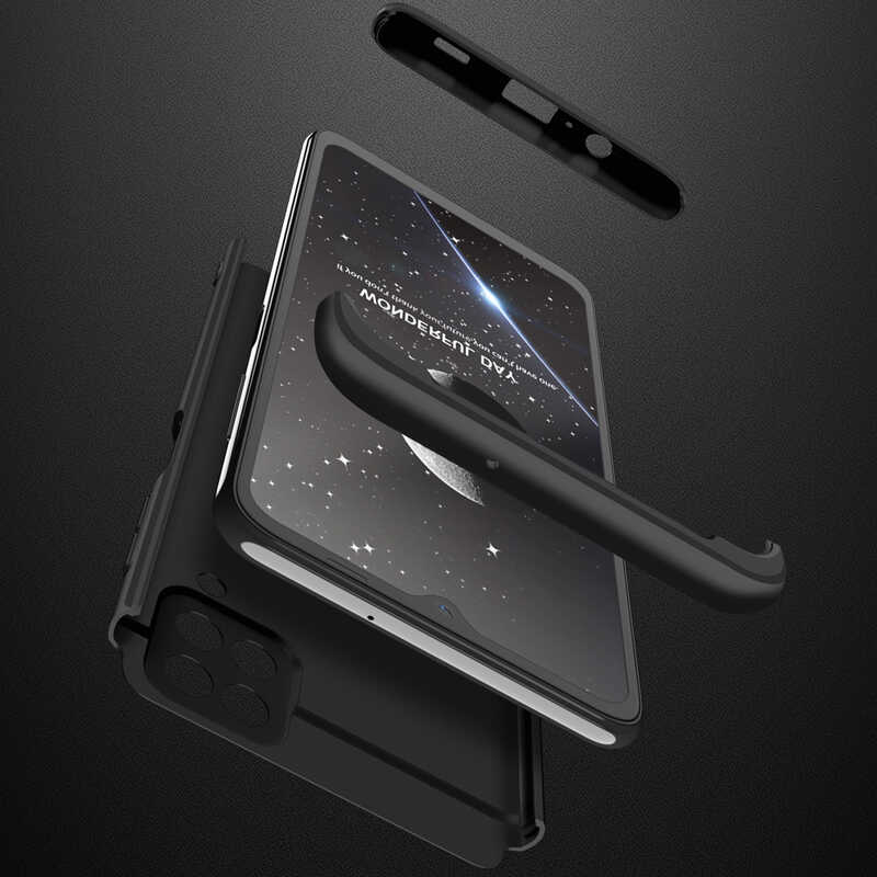 Galaxy M12 Kılıf Zore Ays Kapak Siyah