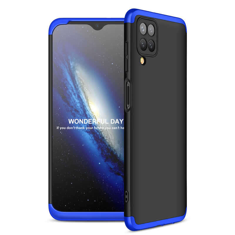 Galaxy M12 Kılıf Zore Ays Kapak Siyah-Gri