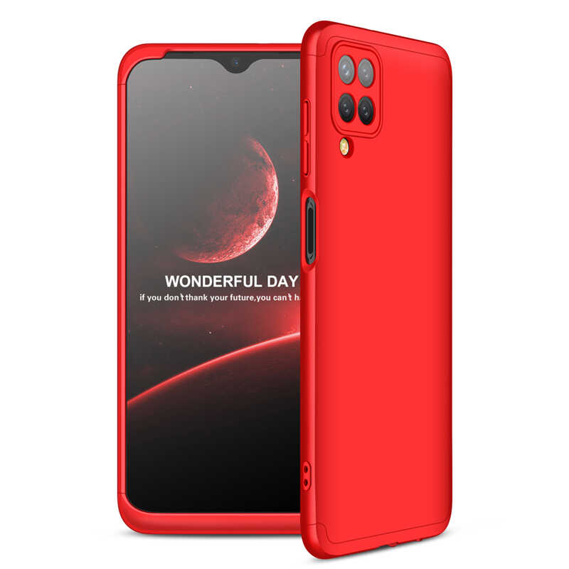 Galaxy M12 Kılıf Zore Ays Kapak Kırmızı