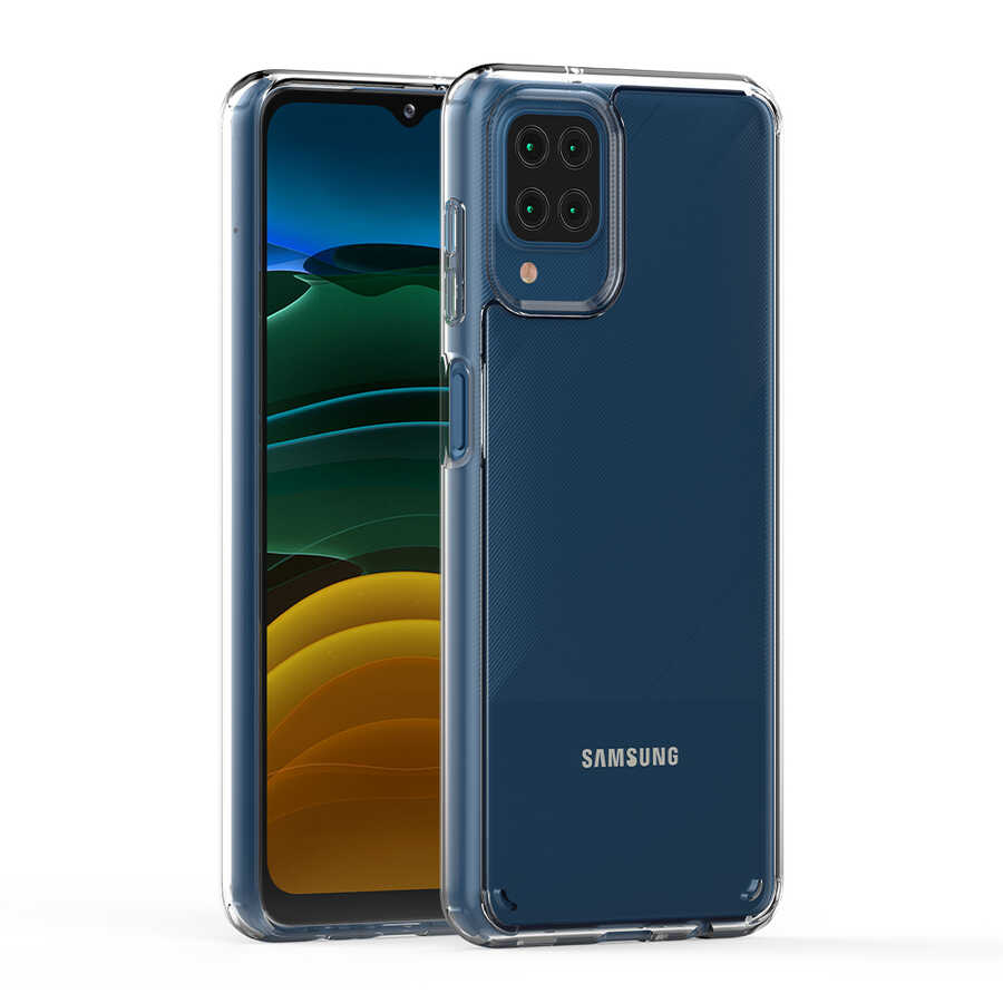 Galaxy M12 Kılıf Zore Coss Kapak Renksiz