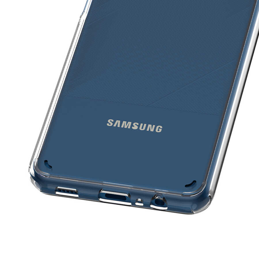 Galaxy M12 Kılıf Zore Coss Kapak Renksiz