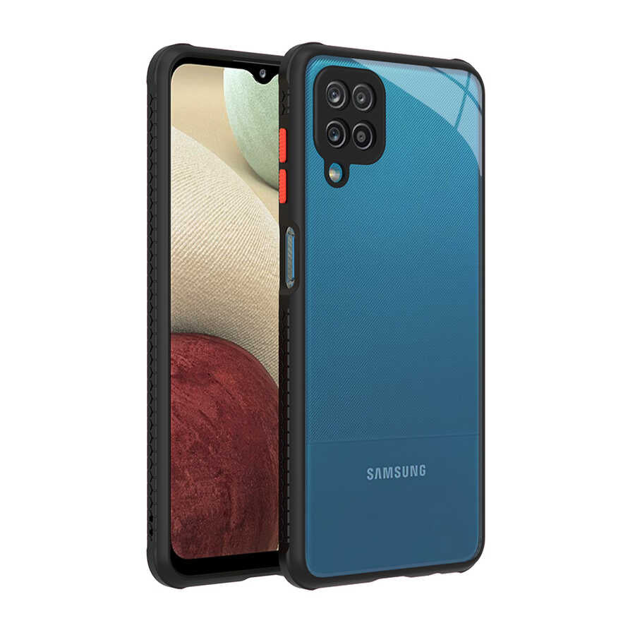 Galaxy M12 Kılıf Zore Kaff Kapak Siyah