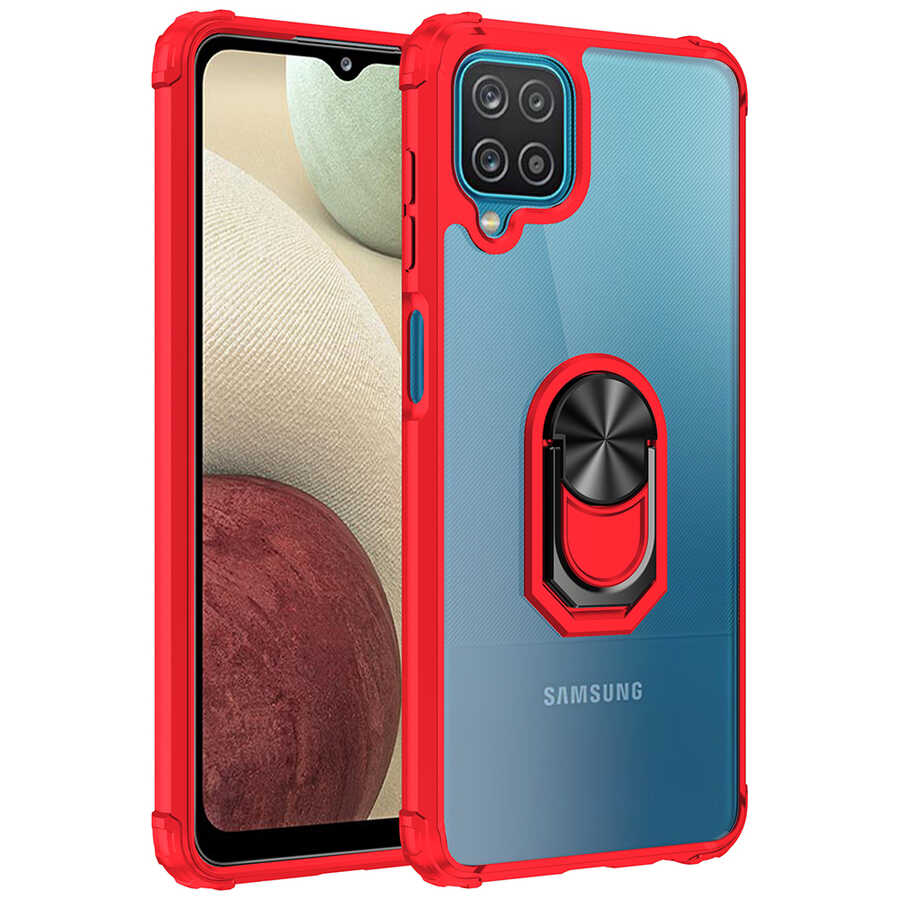 Galaxy M12 Kılıf Zore Mola Kapak Kırmızı