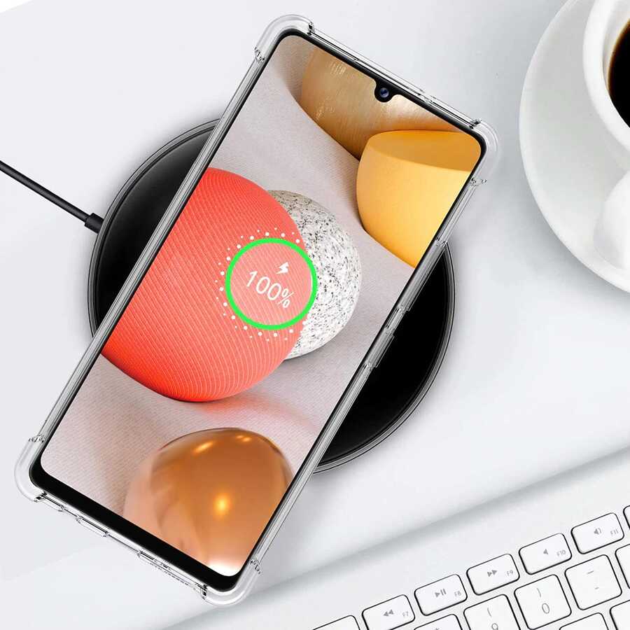 Galaxy M12 Kılıf Zore Nitro Anti Shock Silikon Renksiz
