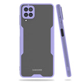 Galaxy M12 Kılıf Zore Parfe Kapak Mor