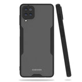 Galaxy M12 Kılıf Zore Parfe Kapak Siyah