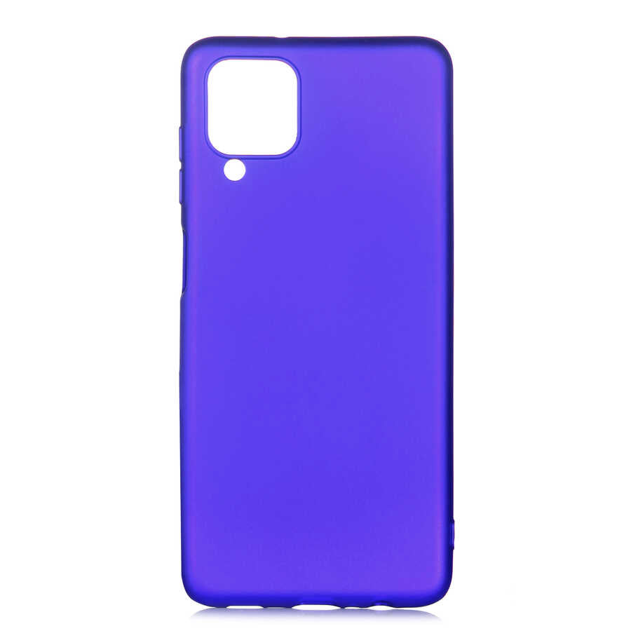 Galaxy M12 Kılıf Zore Premier Silikon Kapak Mürdüm