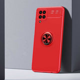 Galaxy M12 Kılıf Zore Ravel Silikon Kapak Kırmızı