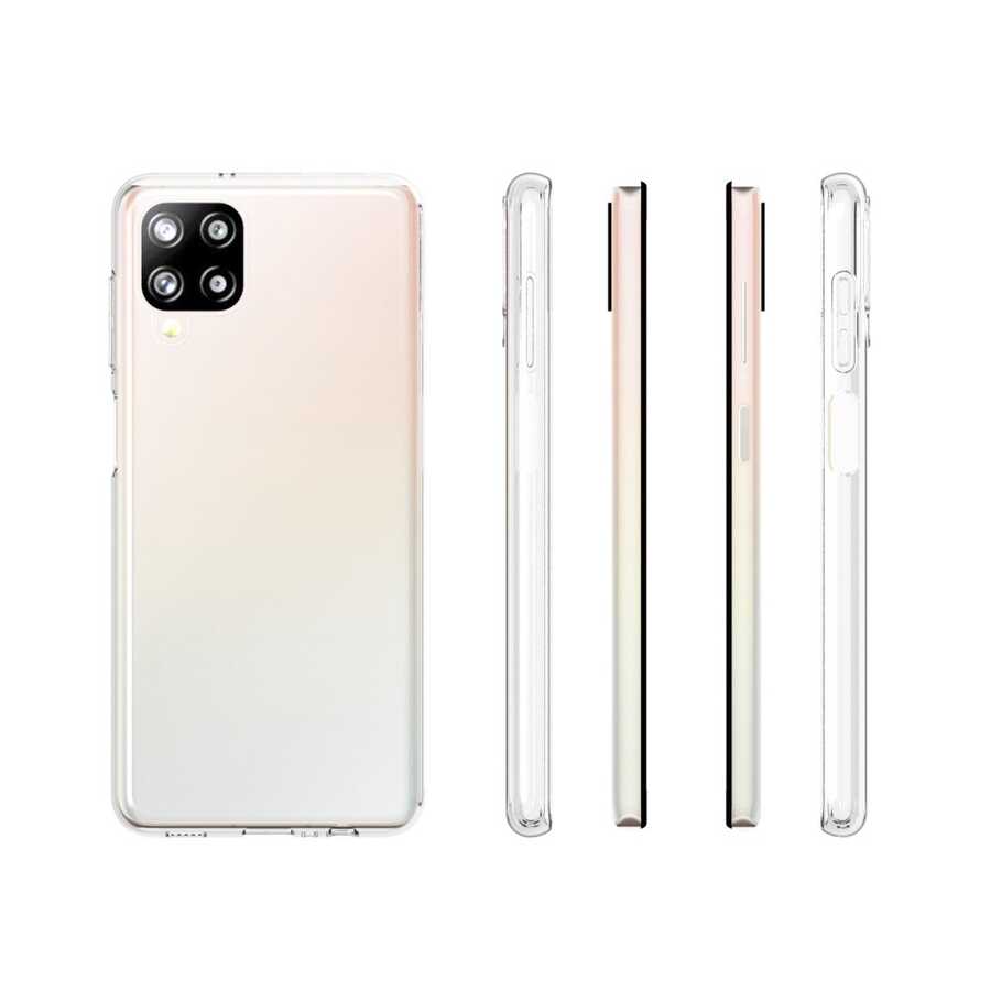 Galaxy M12 Kılıf Zore Süper Silikon Kapak Renksiz