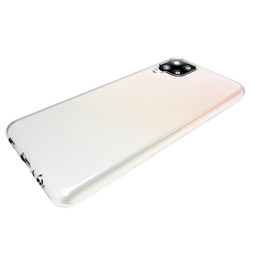 Galaxy M12 Kılıf Zore Süper Silikon Kapak Renksiz