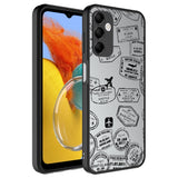 Galaxy M14 Kılıf Aynalı Desenli Kamera Korumalı Parlak Zore Mirror Kapak Seyahat
