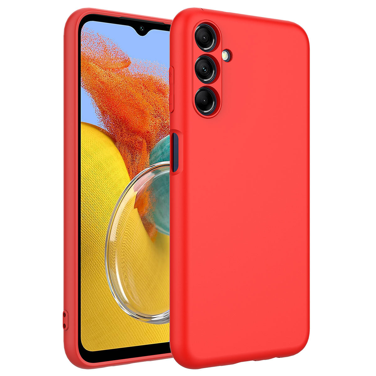 Galaxy M14 Kılıf Zore Mara Lansman Kapak Kırmızı