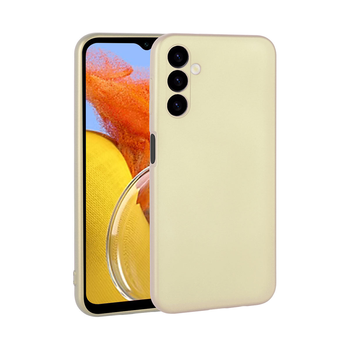 Galaxy M14 Kılıf Zore Premier Silikon Kapak Gold