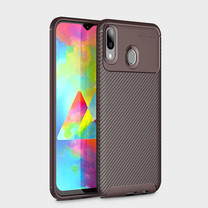 Galaxy M20 Kılıf Zore Negro Silikon Kapak Siyah