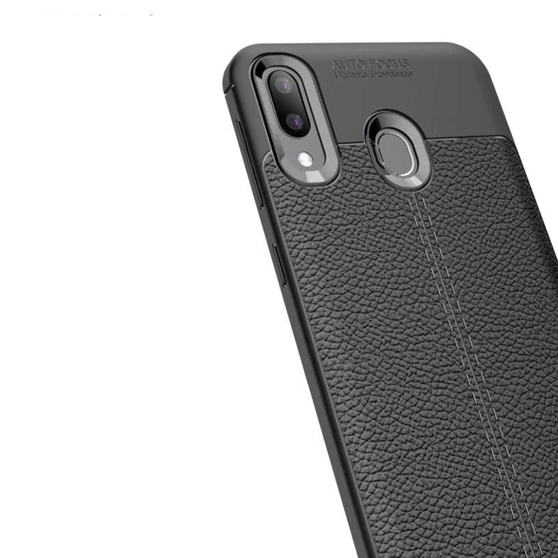 Galaxy M20 Kılıf Zore Niss Silikon Kapak Gri