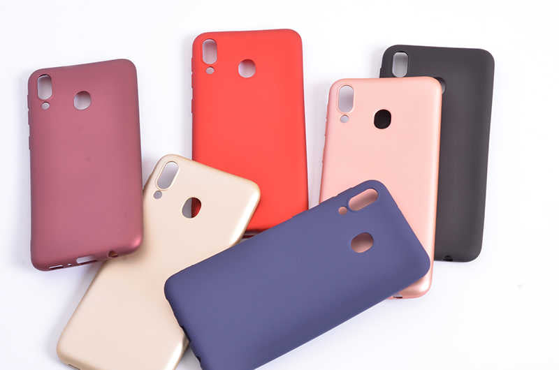 Galaxy M20 Kılıf Zore Premier Silikon Kapak Rose Gold