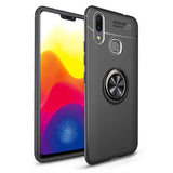 Galaxy M20 Kılıf Zore Ravel Silikon Kapak Siyah-Mavi