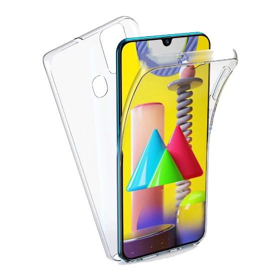 Galaxy M21 Kılıf Zore Enjoy Kapak Renksiz