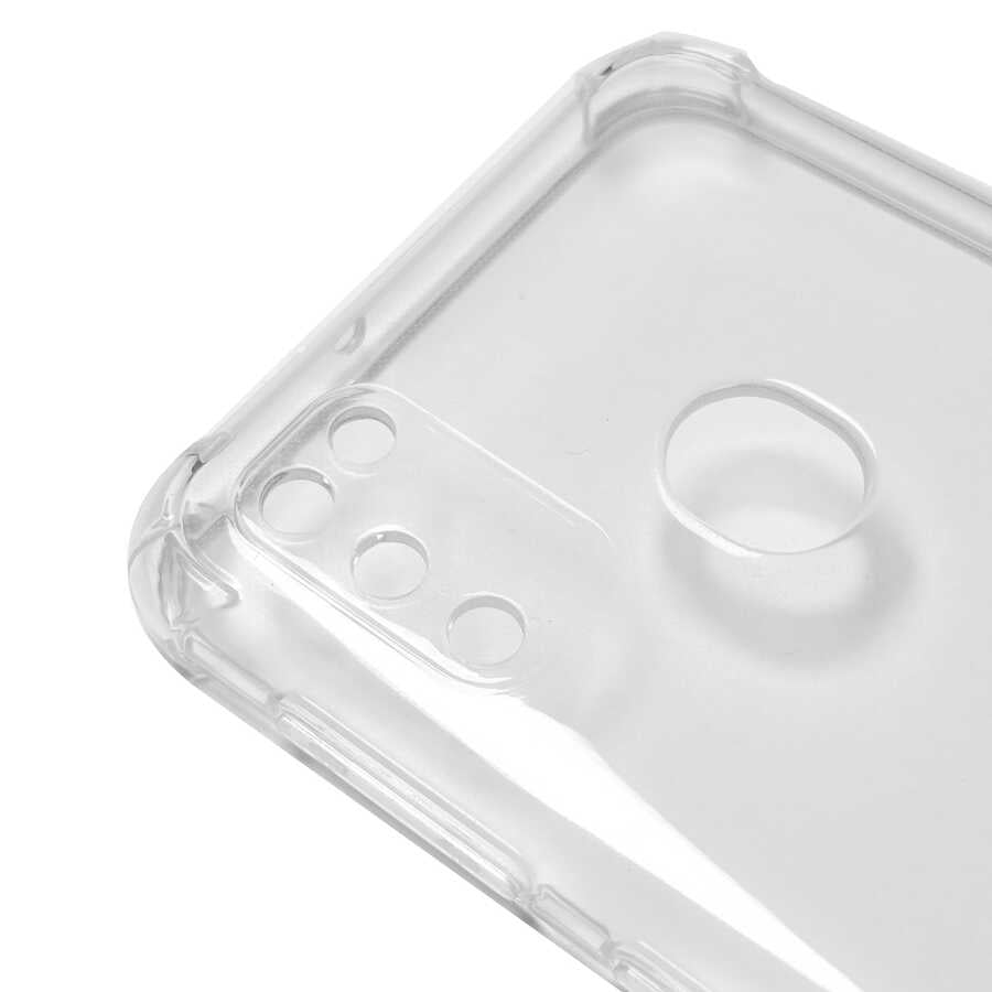 Galaxy M21 Kılıf Zore Kamera Korumalı Nitro Anti Shock Silikon Renksiz