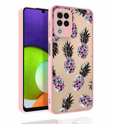 Galaxy M22 Kılıf Desenli Kamera Korumalı Parlak Zore Nora Kapak NO1