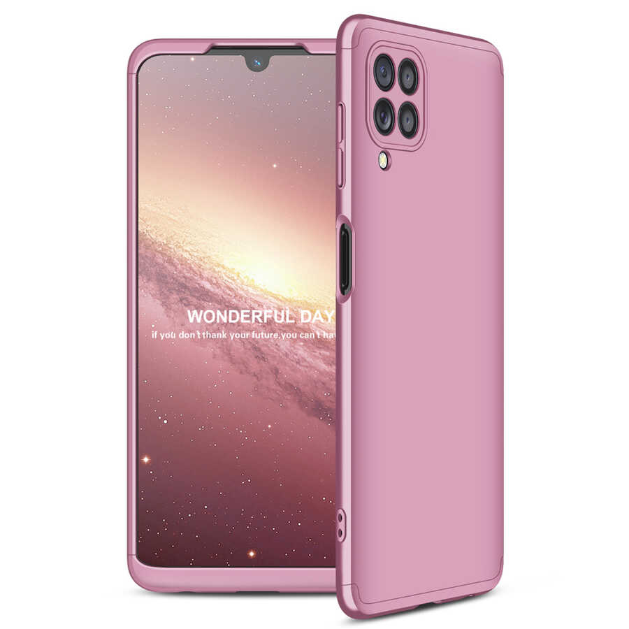 Galaxy M22 Kılıf Zore Ays Kapak Rose Gold