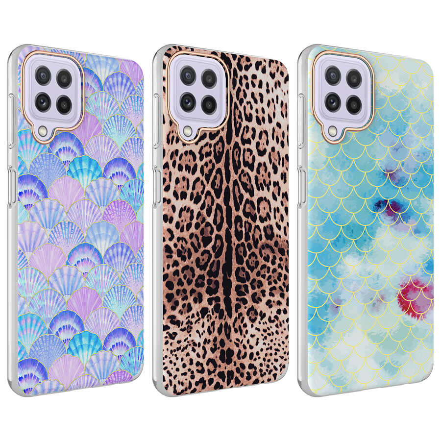 Galaxy M22 Kılıf Zore Bella Kapak Lila