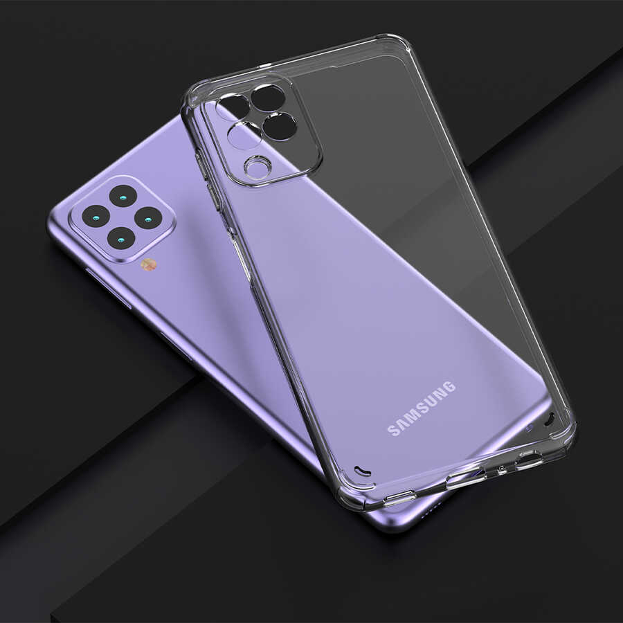 Galaxy M22 Kılıf Zore Coss Kapak Renksiz